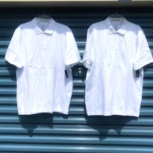 Jersey Polo Style Shirt . Size: Large {42-44} {2} Shirt Bundle . Casual or Work
